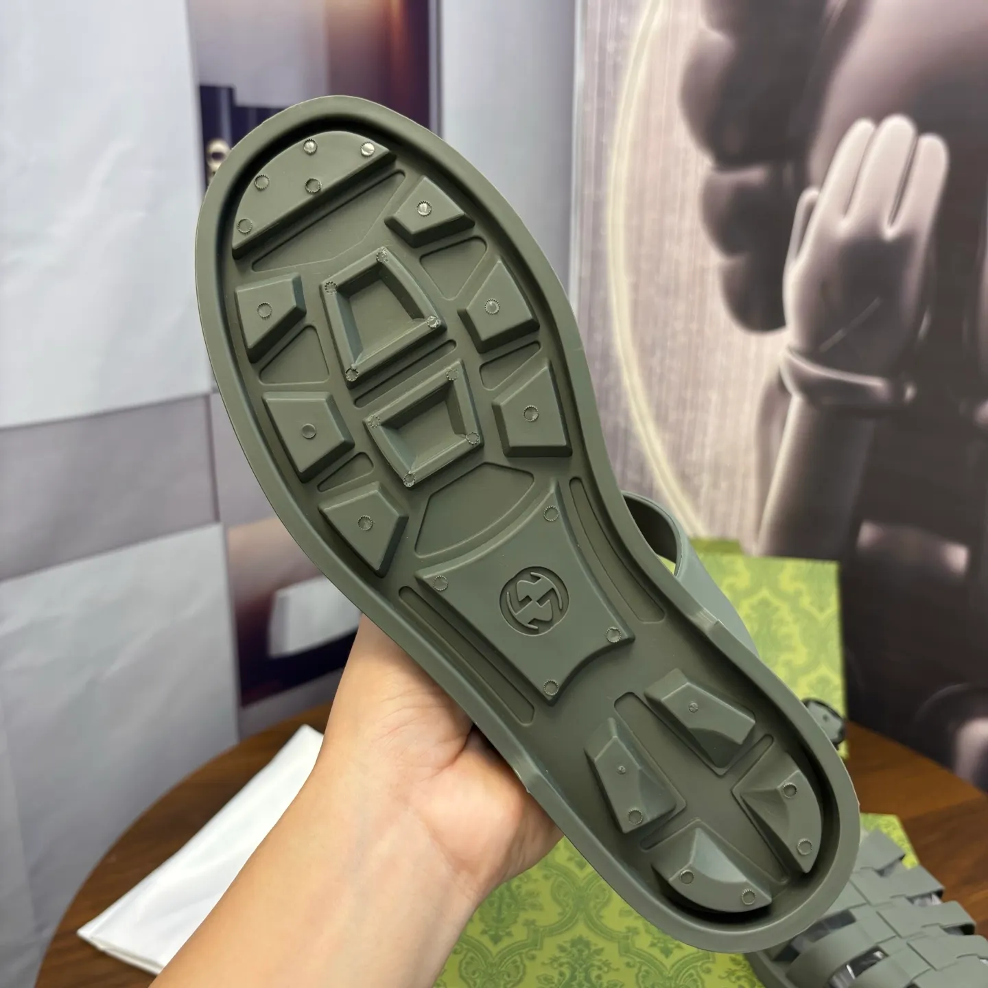 Men's shoes 260💰 [Gucci] Counter quality, top-quality original goods, real photos! Original TPU material, fine workmanship, comfortable; genuine 1:1 replica Size: 38 ~ 46